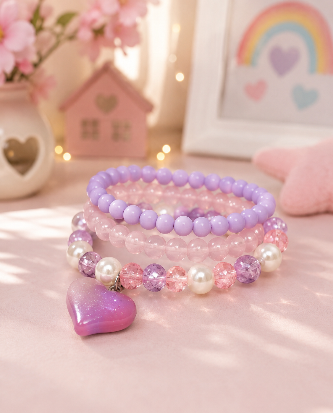 Heart Bead Bracelet