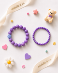 Lavender Bloom Bracelet Set